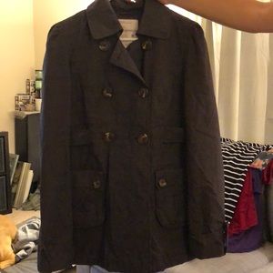 Brown Plaid pea coat